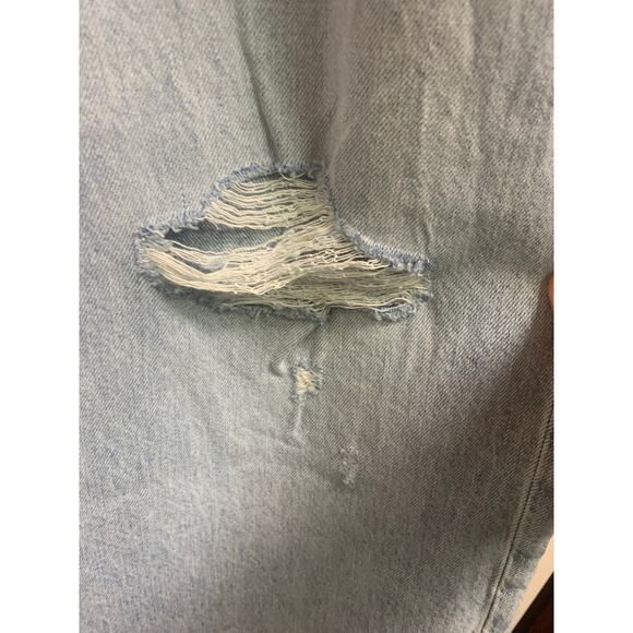 Madewell THE DAD Jean 100% Cotton NON STRETCH Ripped Edition sz 33 NWT - Picture 5 of 16